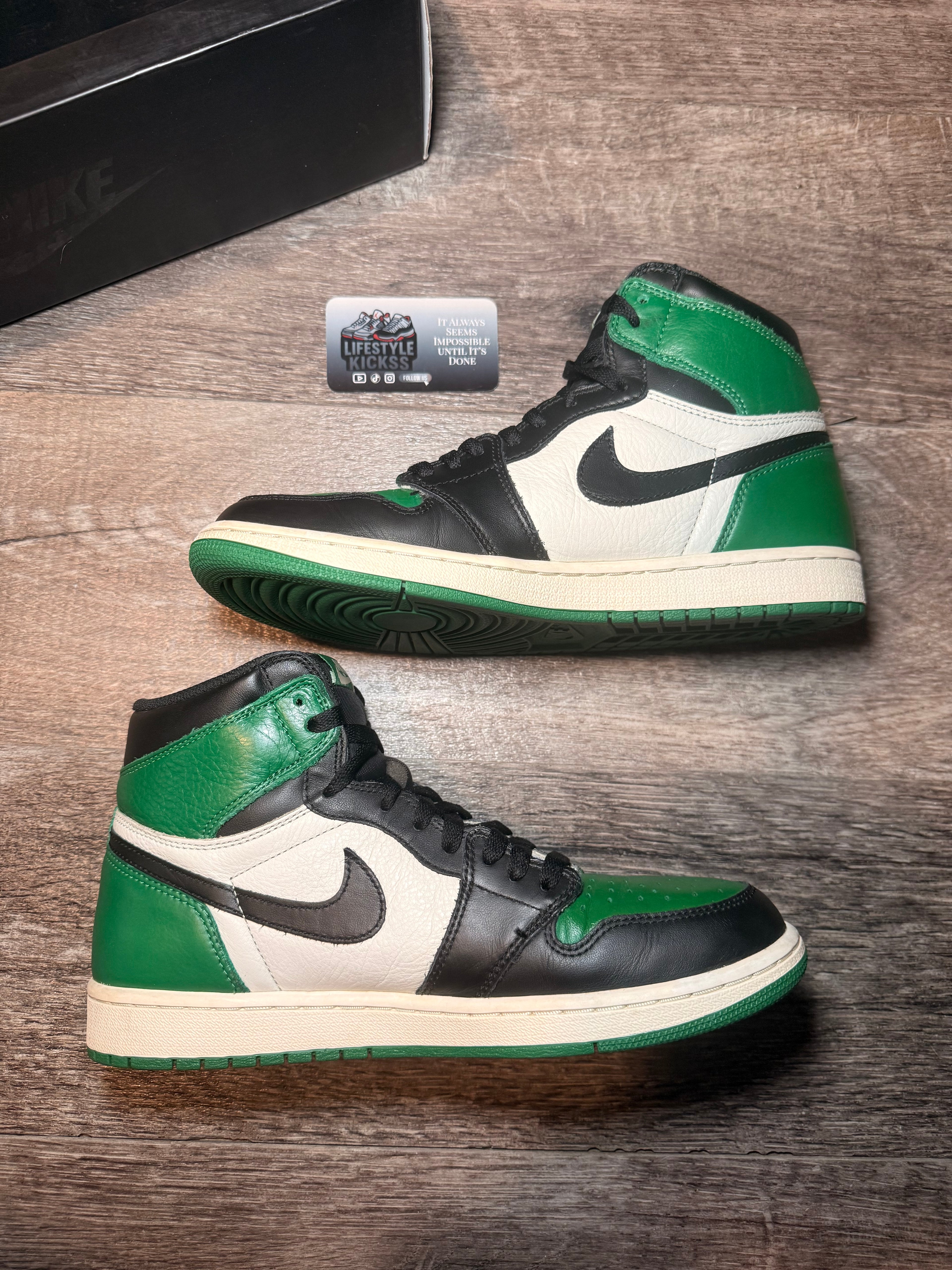 PreOwned Jordan 1 Pine Green Size 10
