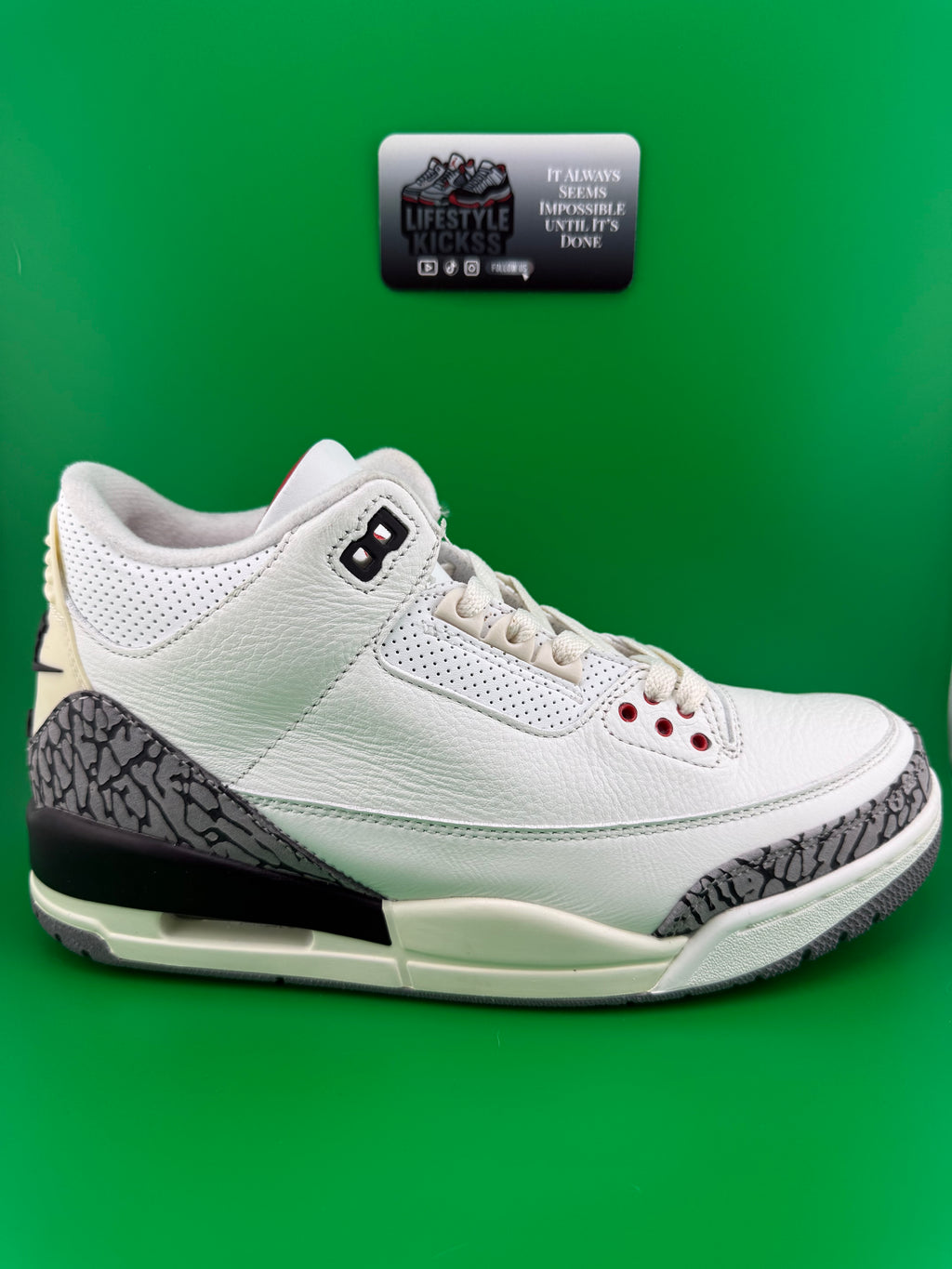 Jordan 3 White Cement Reimagined 2023 Size 8.5 PreOwned