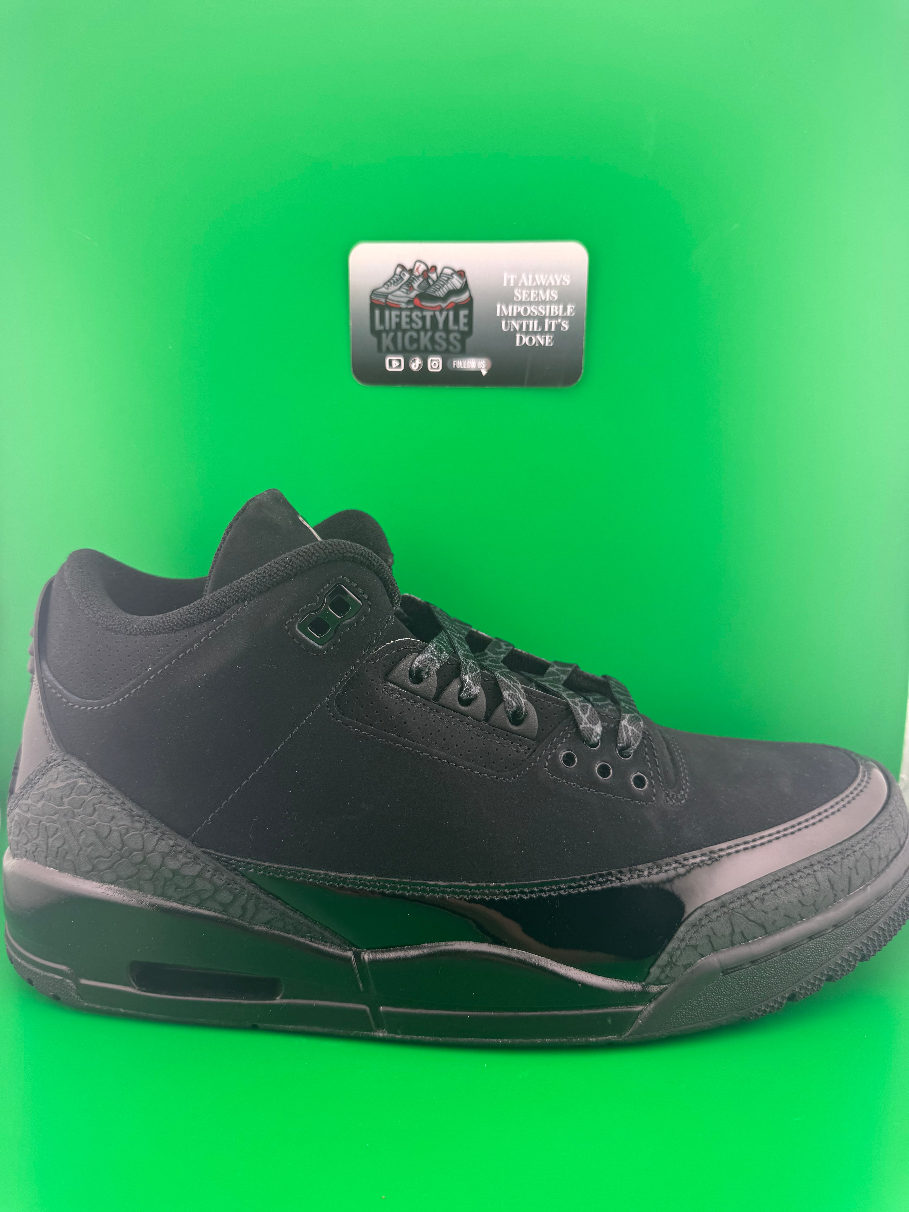 Jordan 3 Black Cat Size 11.5