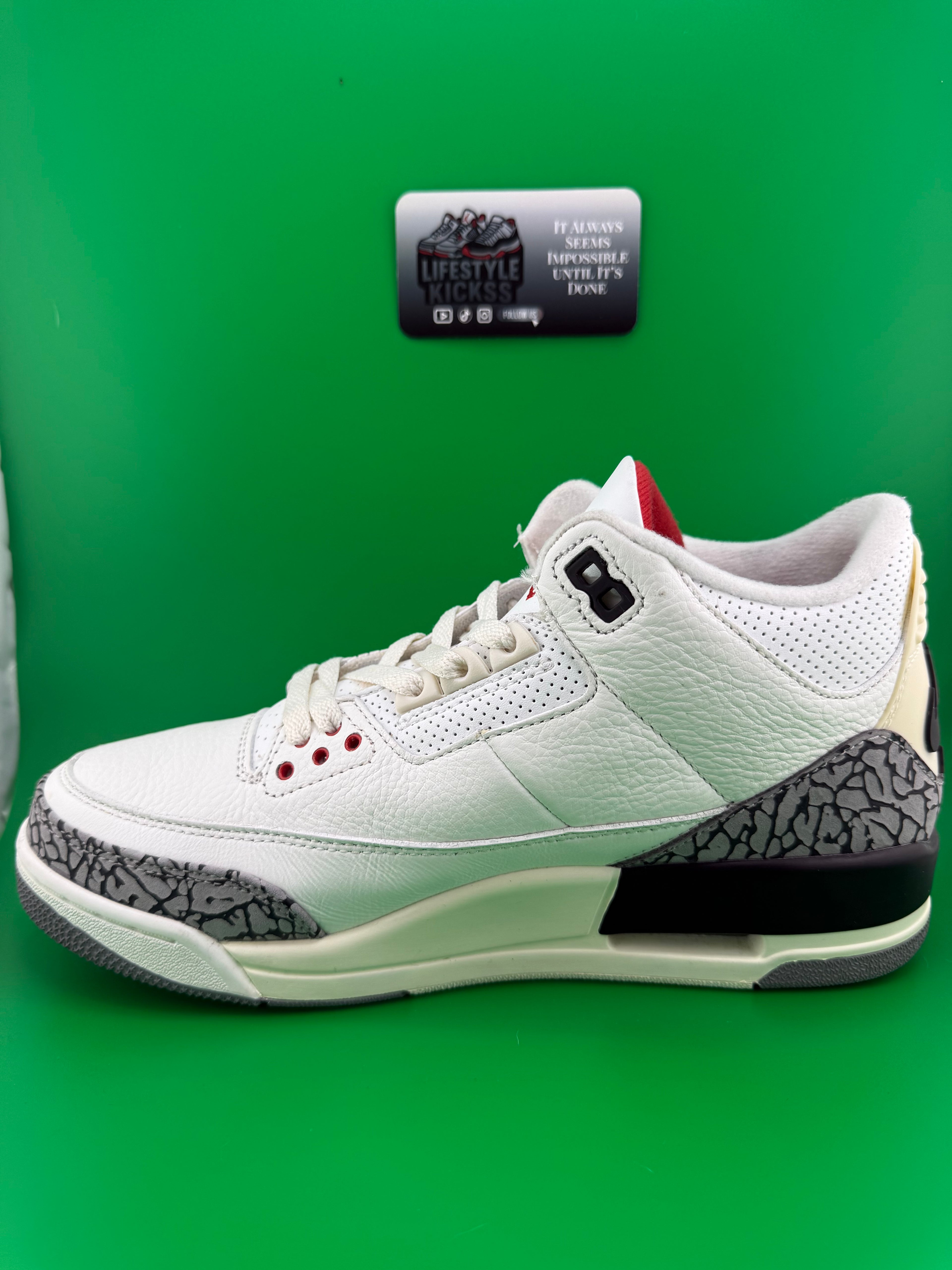 Jordan 3 White Cement Reimagined 2023 Size 8.5 PreOwned
